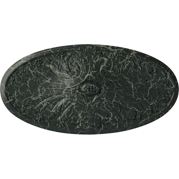 Ekena Millwork Madrid Ceiling Medallion, Hand-Painted Painted Turtle Crackle, 24 3/4"W x 12 1/2"H x 1 3/4"P CM24X12MAPTC - main